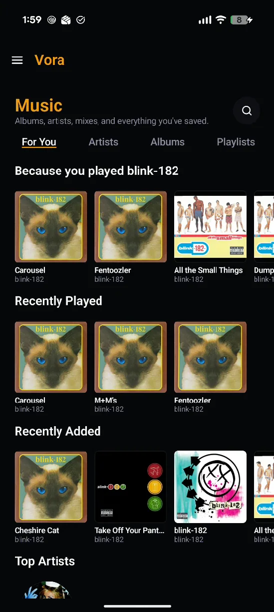 Music on an Android phone