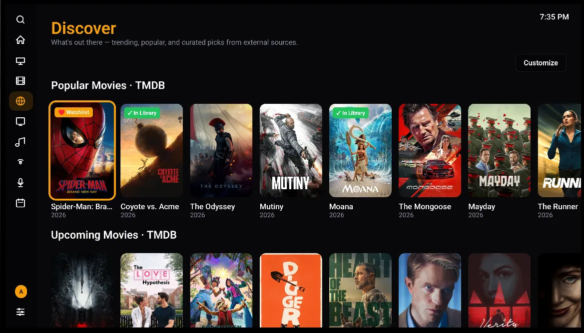 Discover on Android TV