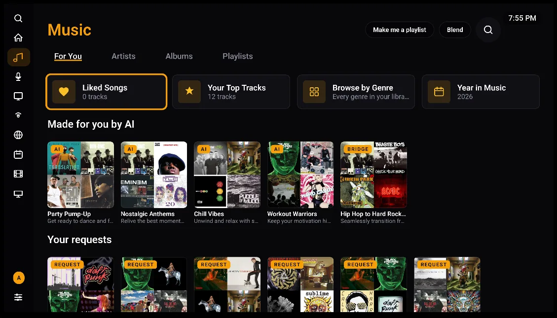 Music on Android TV